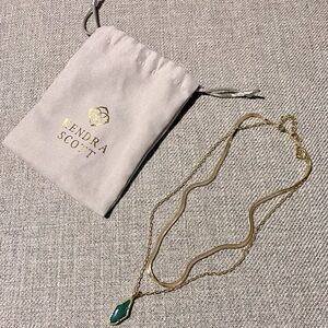 Kendra Scott - Emerald Green two strand necklace